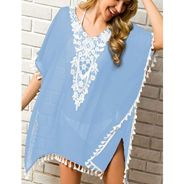 Stylish Women’s Crochet Chiffon Swimsuit Cover Up