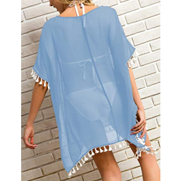 Stylish Women’s Crochet Chiffon Swimsuit Cover Up