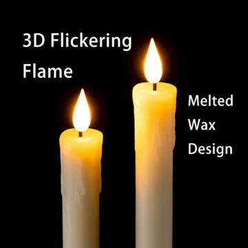 LED Wax Candles with Remote Control - Safe & Elegant