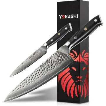 Damascus Steel Paring Knife - Ergonomic & Ultra Sharp