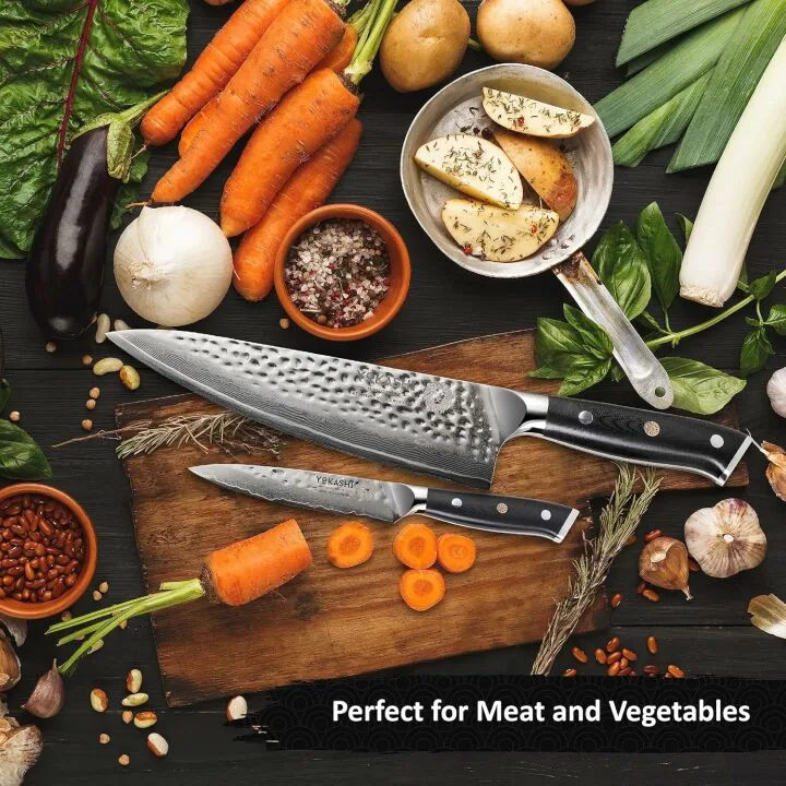 Damascus Steel Paring Knife - Ergonomic & Ultra Sharp