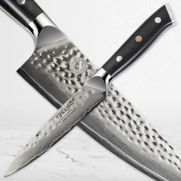 Damascus Steel Paring Knife - Ergonomic & Ultra Sharp
