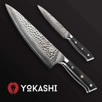 Damascus Steel Paring Knife - Ergonomic & Ultra Sharp