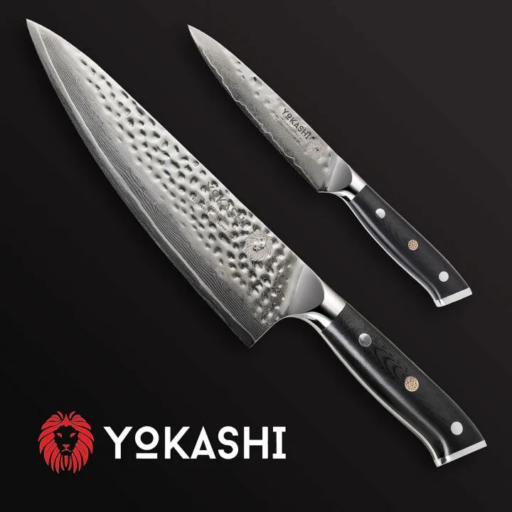 Damascus Steel Paring Knife - Ergonomic & Ultra Sharp