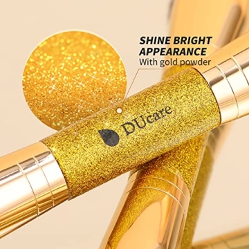 DUcare Double Ended Blush Bronzer Brush for Flawless Makeup