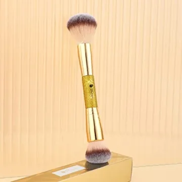 DUcare Double Ended Blush Bronzer Brush for Flawless Makeup