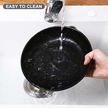 NJCHARMS Ceramic Pasta and Salad Bowls Set of 6