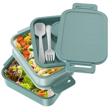 Jelife Extra-Large Stackable Bento Box for Meal Prep