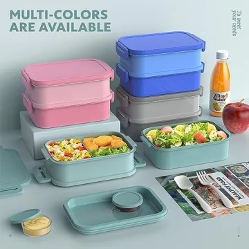 Jelife Extra-Large Stackable Bento Box for Meal Prep