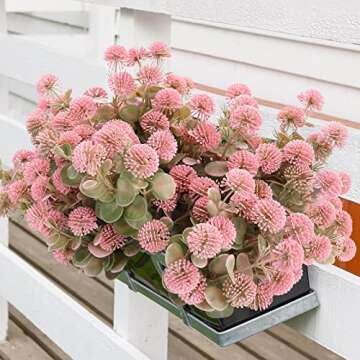 Uqueeten 12 Pcs Artificial Flowers - Durable & Realistic