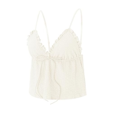 Stylish Mxiqqpltky Y2K Ruched Cami for Women