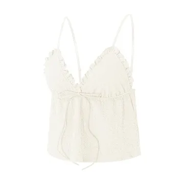 Stylish Mxiqqpltky Y2K Ruched Cami for Women