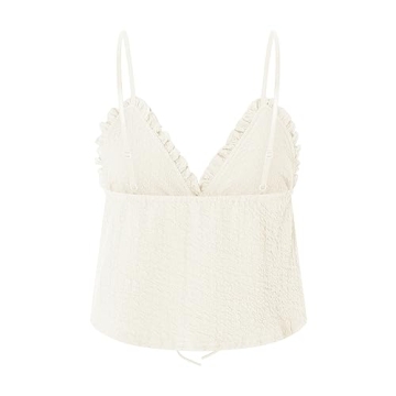 Stylish Mxiqqpltky Y2K Ruched Cami for Women