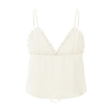 Stylish Mxiqqpltky Y2K Ruched Cami for Women