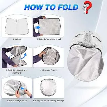 Canvcle Windshield Sun Shade for Nissan Pathfinder 2022-2026