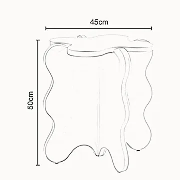 Stylish XBAOMING Pink Petal Coffee Table for Cozy Living