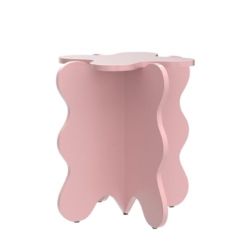 Stylish XBAOMING Pink Petal Coffee Table for Cozy Living