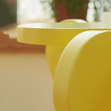 Stylish XBAOMING Pink Petal Coffee Table for Cozy Living