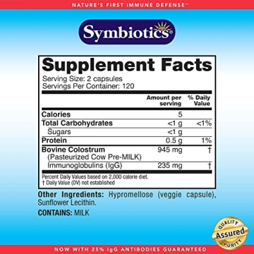Symbiotics Colostrum Capsules - Immunity Support & Gut Health