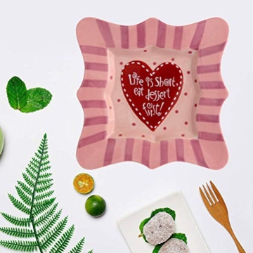 BESPORTBLE Heart Pattern Sauce Dish for Parties and Weddings