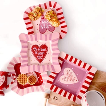 BESPORTBLE Heart Pattern Sauce Dish for Parties and Weddings