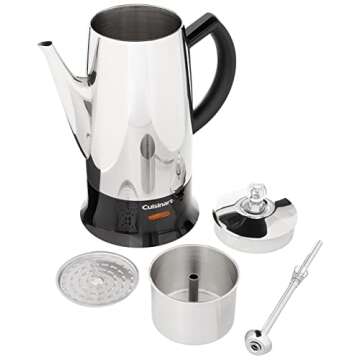 Cuisinart PRC-12FR Classic Stainless Percolator, Stainless Steel (Renewed),12 cups
