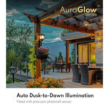 Outdoor Flower Pots with Solar Lamp Post - 2 in 1