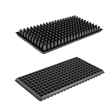 RooTrimmer 200 Cell, 10pcs-Pack Thick Durable Flats Vegetable Fruit Seeds Seedling Plastic Plug Farm...
