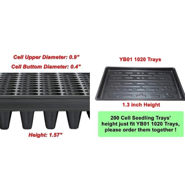 RooTrimmer 200 Cell Seedling Trays - Durable & Eco-Friendly Gardening Solution