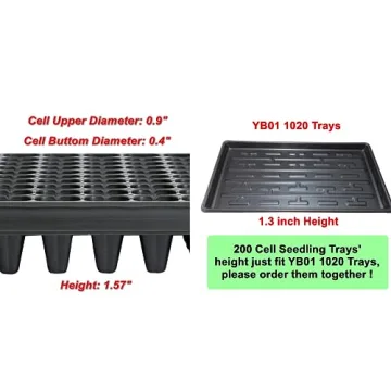 RooTrimmer 200 Cell Seedling Trays - Durable & Eco-Friendly Gardening Solution