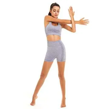 Toplook Women Seamless Yoga Workout Set - Supportive & Stylish