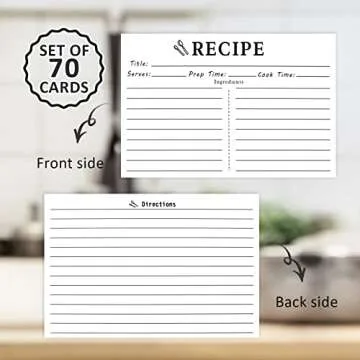 70 Count Recipe Cards for Bridal Showers and Weddings