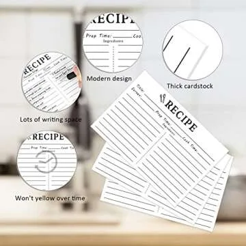 70 Count Recipe Cards for Bridal Showers and Weddings