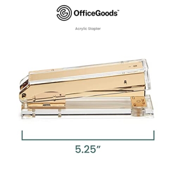 Elegant OfficeGoods Acrylic Stapler - Perfect Desk Accessory