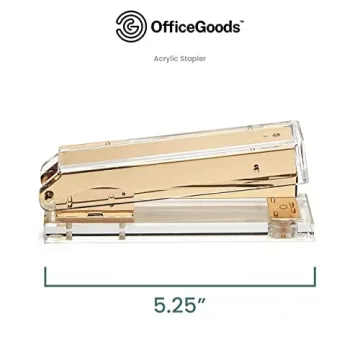 Elegant OfficeGoods Acrylic Stapler - Perfect Desk Accessory