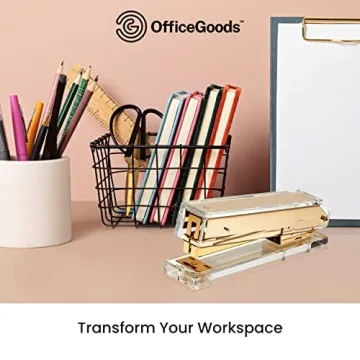 Elegant OfficeGoods Acrylic Stapler - Perfect Desk Accessory
