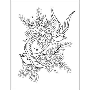 Vintage Tattoo Designs Coloring Book for Adults