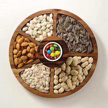 Kaxra Multifunctional Acacia Wooden Cake Stand