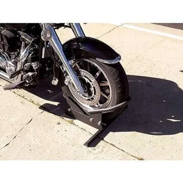 Extreme Max 5001.5010 Motorcycle Wheel Chock - Durable and Stable