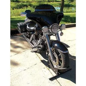 Extreme Max 5001.5010 Motorcycle Wheel Chock - Durable and Stable