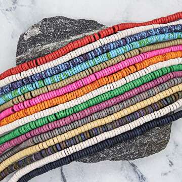 Fun-Weevz 2500 Heishi Clay Beads for Jewelry Making