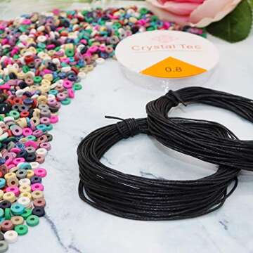 Fun-Weevz 2500 Heishi Clay Beads for Jewelry Making