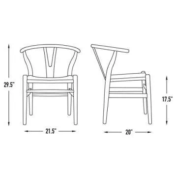 Hans Wegner Wishbone Chair in Black - Elegant & Durable