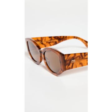 Elisa Johnson Jeannie Sunglasses Brown Tortoise One Size