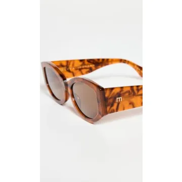 Elisa Johnson Jeannie Sunglasses Brown Tortoise One Size