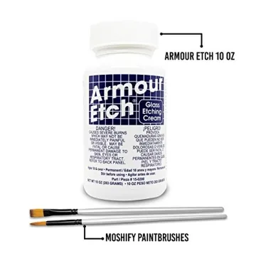 Armour Etch Glass Etching Cream Kit for Personalized Designs