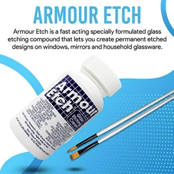 Armour Etch Glass Etching Cream Kit for Personalized Designs