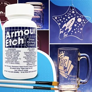 Armour Etch Glass Etching Cream Kit for Personalized Designs