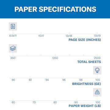 Hammermill Cardstock, Premium Color Copy, 100 lb, 8.5 x 11-100 Bright, Made in the USA Card Stock, 1...