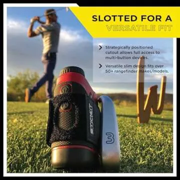 STICKIT Magnetic Rangefinder Strap, American Flag | Fits 50+ Models | Strong Magnet for Golf Cart & Club Attachment | Slim, Adjustable, and Secure Design | Rangefinder Not Included